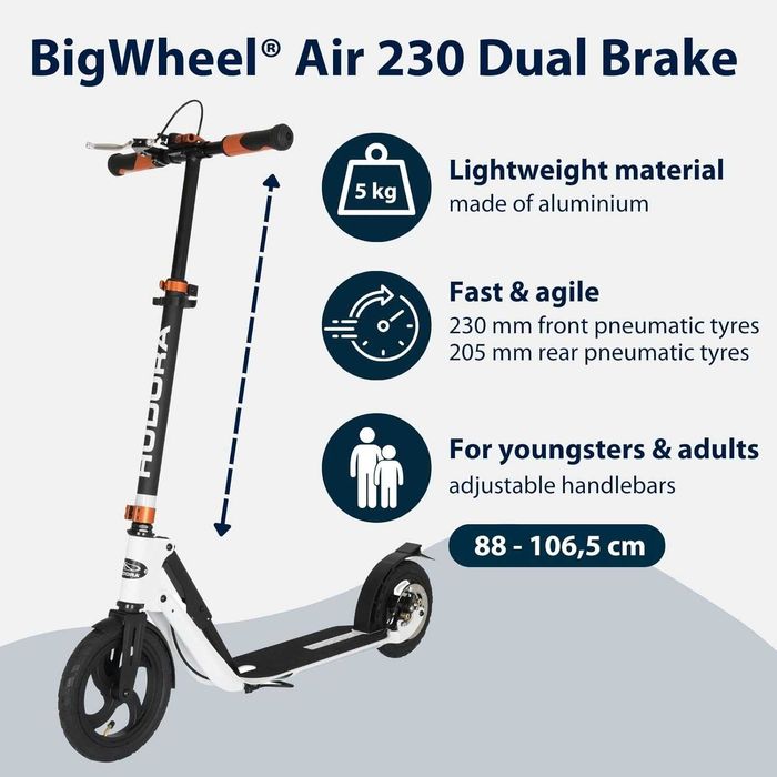 Hulajnoga HUDORA BigWheel Air 230 NOWA