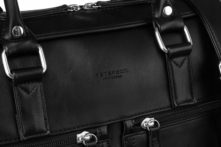 torba na laptopa do 14 cali wykonana ze skóry ekologicznej - peterson