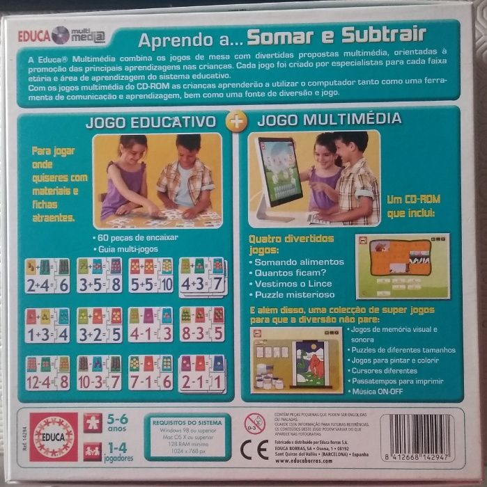 Jogo Somar e Subtrair - Educa Multimédia