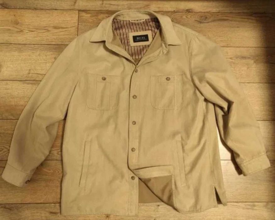 Digel 52 р 2xl чоловіча бежева під замшева чудово на подарунок мужчині