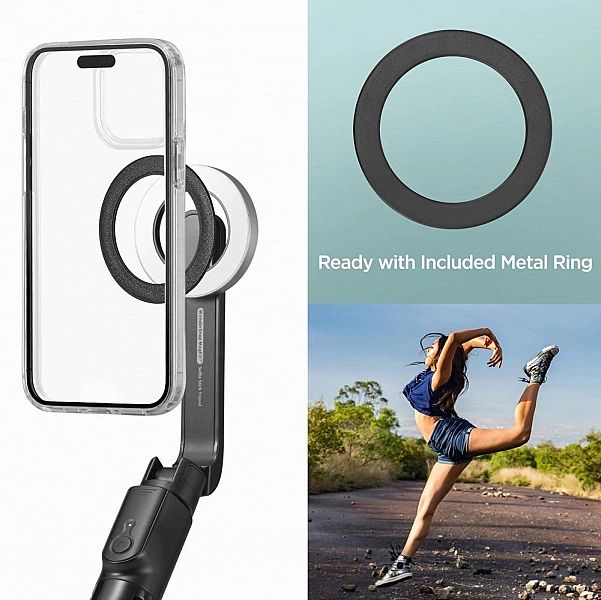 Spigen S580W Magsafe Bluetooth Selfie Stick Long Tripod Black