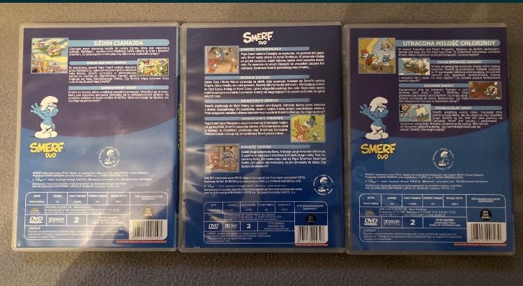 Smerfy bajki na DVD Smerf doskonały Dżinn Ciamajda Utracona miłość