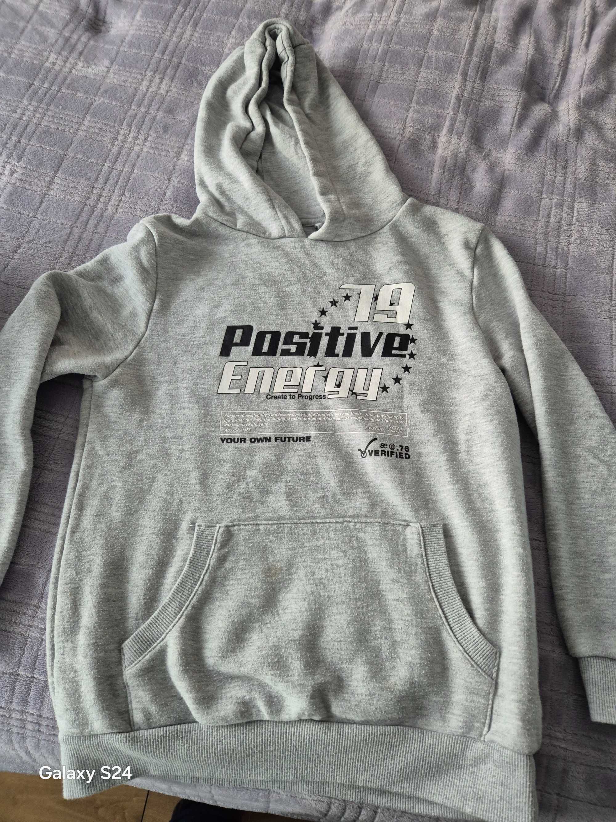 Sweat com capuz cinzenta