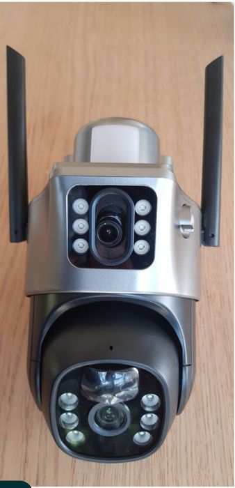 Kamera Solarna 4G LTE 4K8MP 2×Obiektyw Bateria 10800Ma.+KartaSD64GB