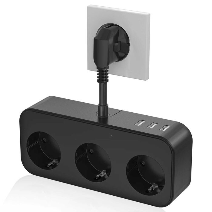 TUFPOWER MST3A3U Listwa zasilająca gniazdko ścienne 3x gniazdo 3x USB