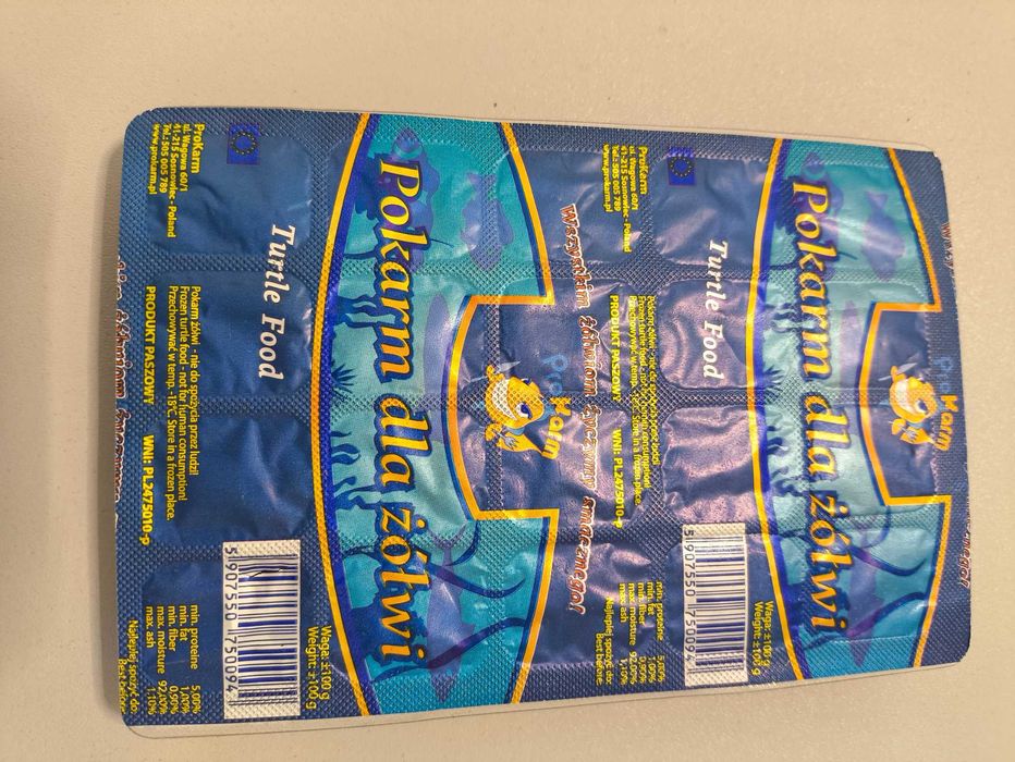 Pokarm dla Żółwi mrożony 100g