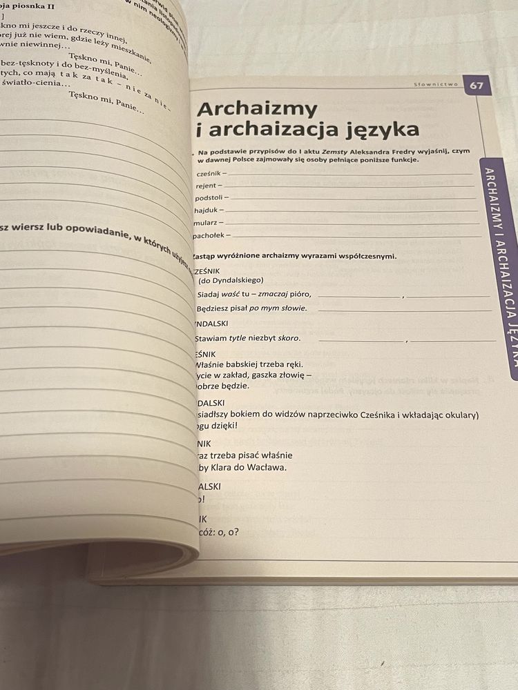 Język polski gramatyka i stylistyka zeszyt ćwiczeń 8 WSiP