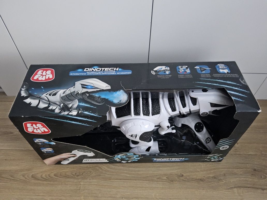 Interaktywny robot dinozaur Elefun Dinotech z funkcją programowania 60
