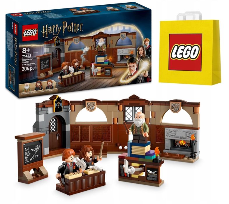 LEGO Harry Potter 76442 Zajęcia z zaklęć i uroków + Torba Lego