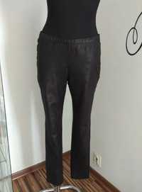 Getry legginsy jegginsy spodnie damskie imitacja skóry grubsze M 40 42