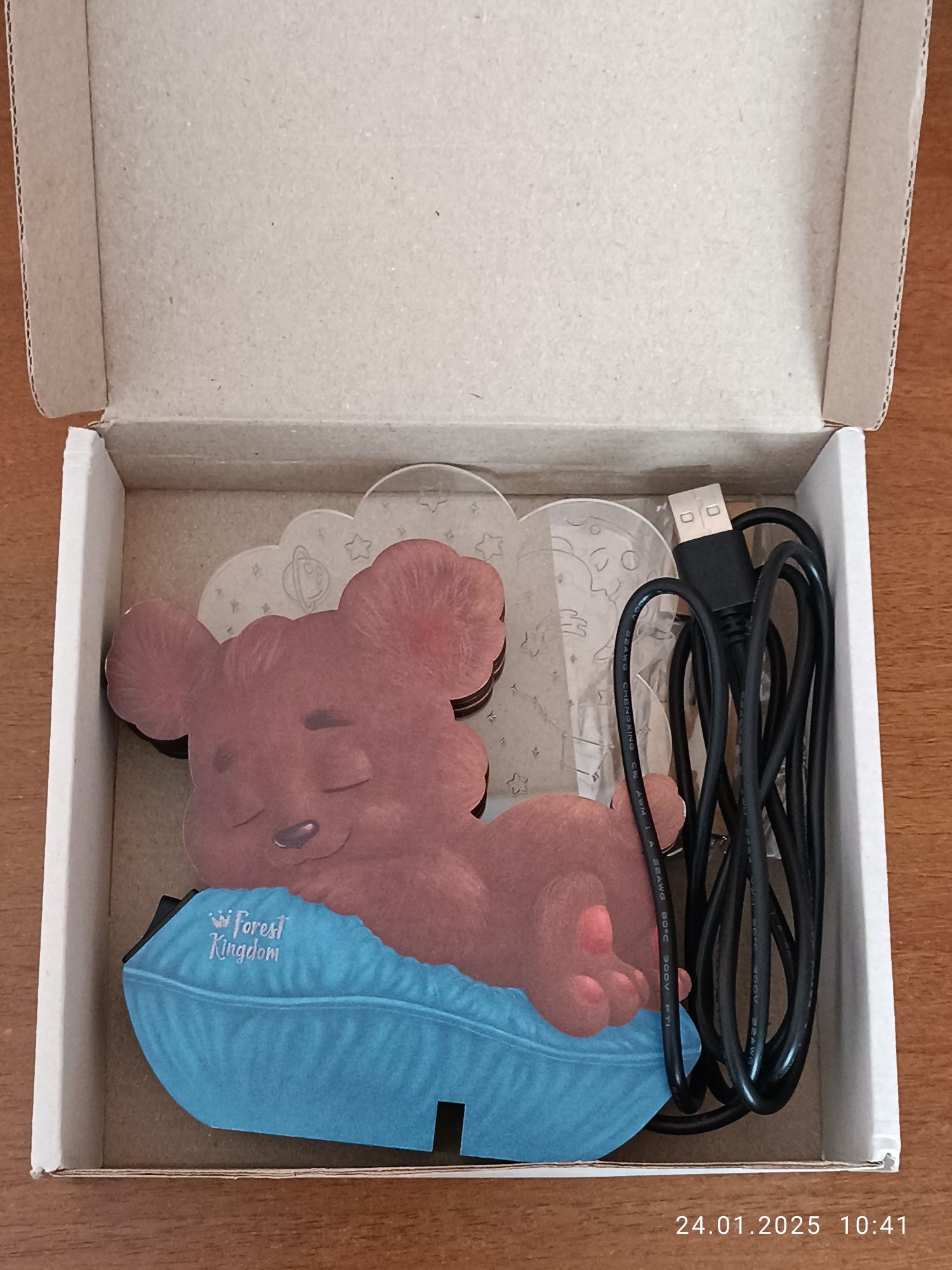 Дитячий світильник - нічник "Ведмедик" (USB) Forest kingdom.