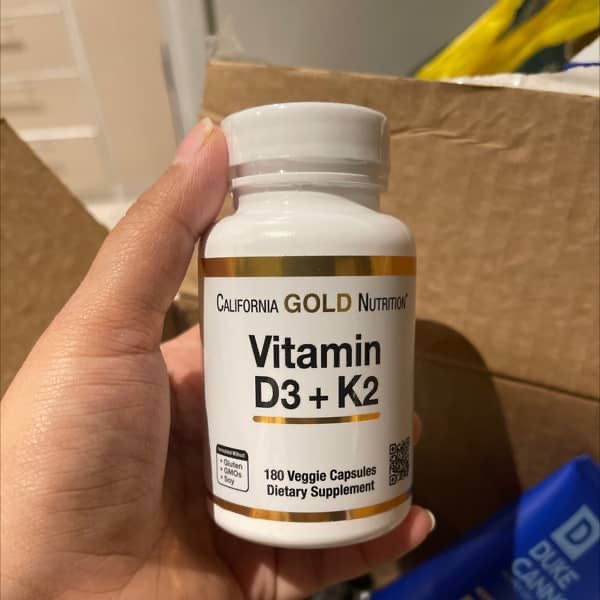 California Gold Nutrition вітамін D3 (5000МЕ) і К2, 60/180 капсул Д3К2