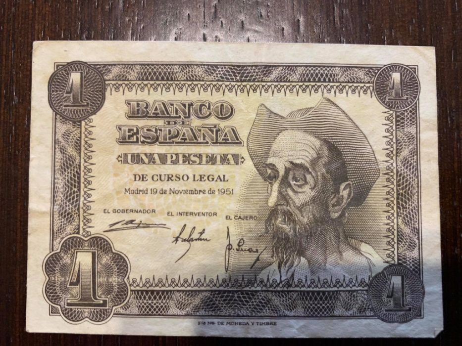Nota Una Peseta 1951