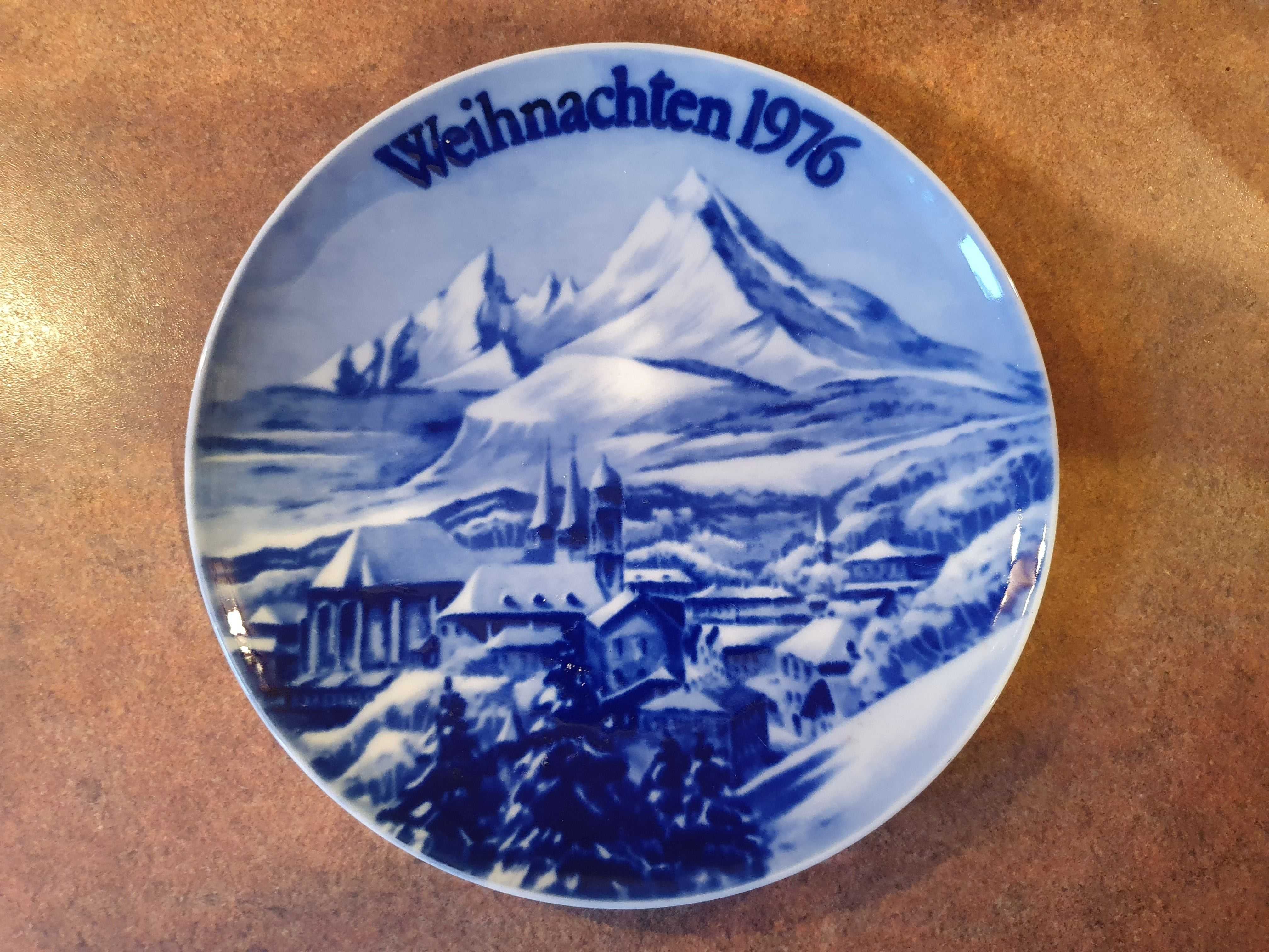 Talerz kolekcjonerski WEIHNACHTEN 1976, PORCELANA