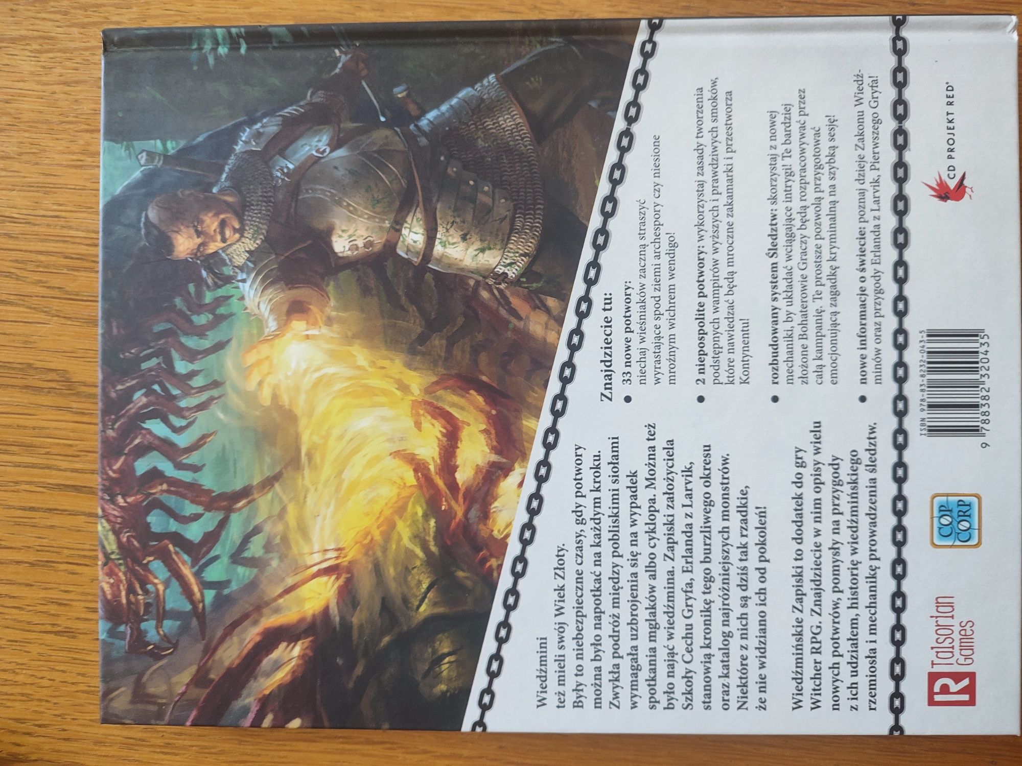 The Witcher RPG Wiedźmińskie Zapiski podręcznik Wiedźmin