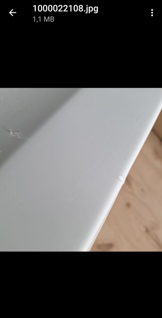 New Trendy Mild Brodzik Akrylowy Półokrągy R55 80x80x11,5 Biały