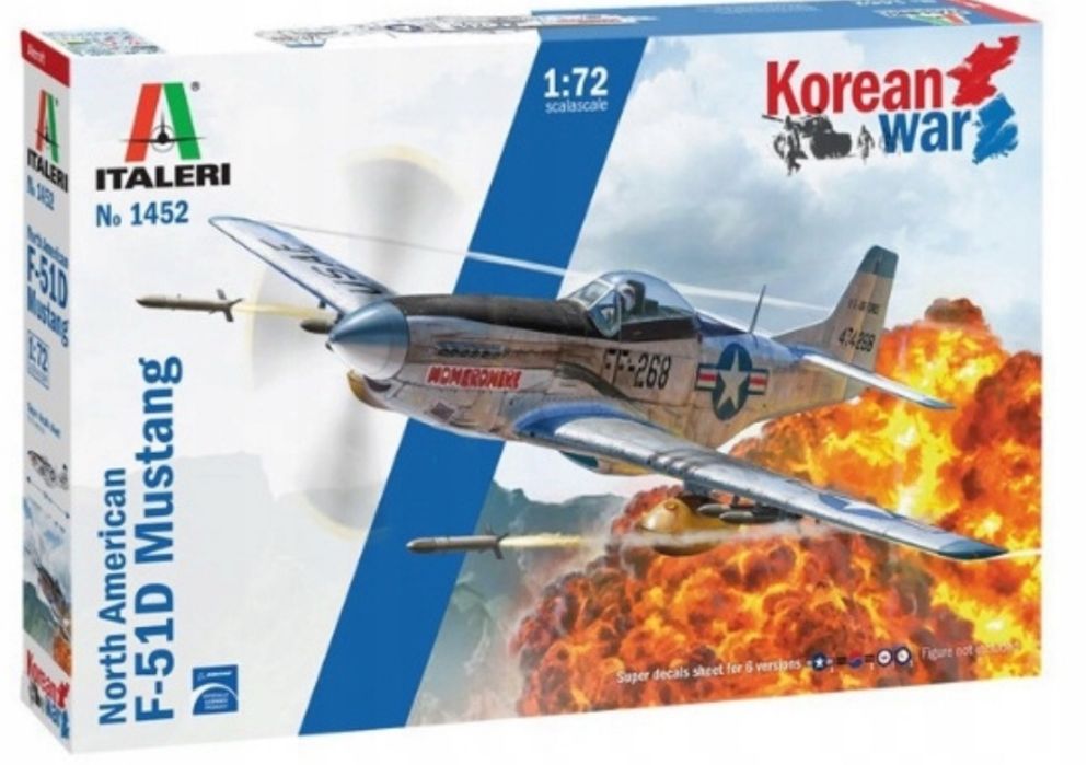 Italeri 1452 model Samolot North American F-51D Mustang Korean War