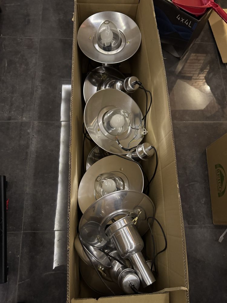 Zestaw lamp wiszacych metalowe idelane do restauracji 6 szt!!!