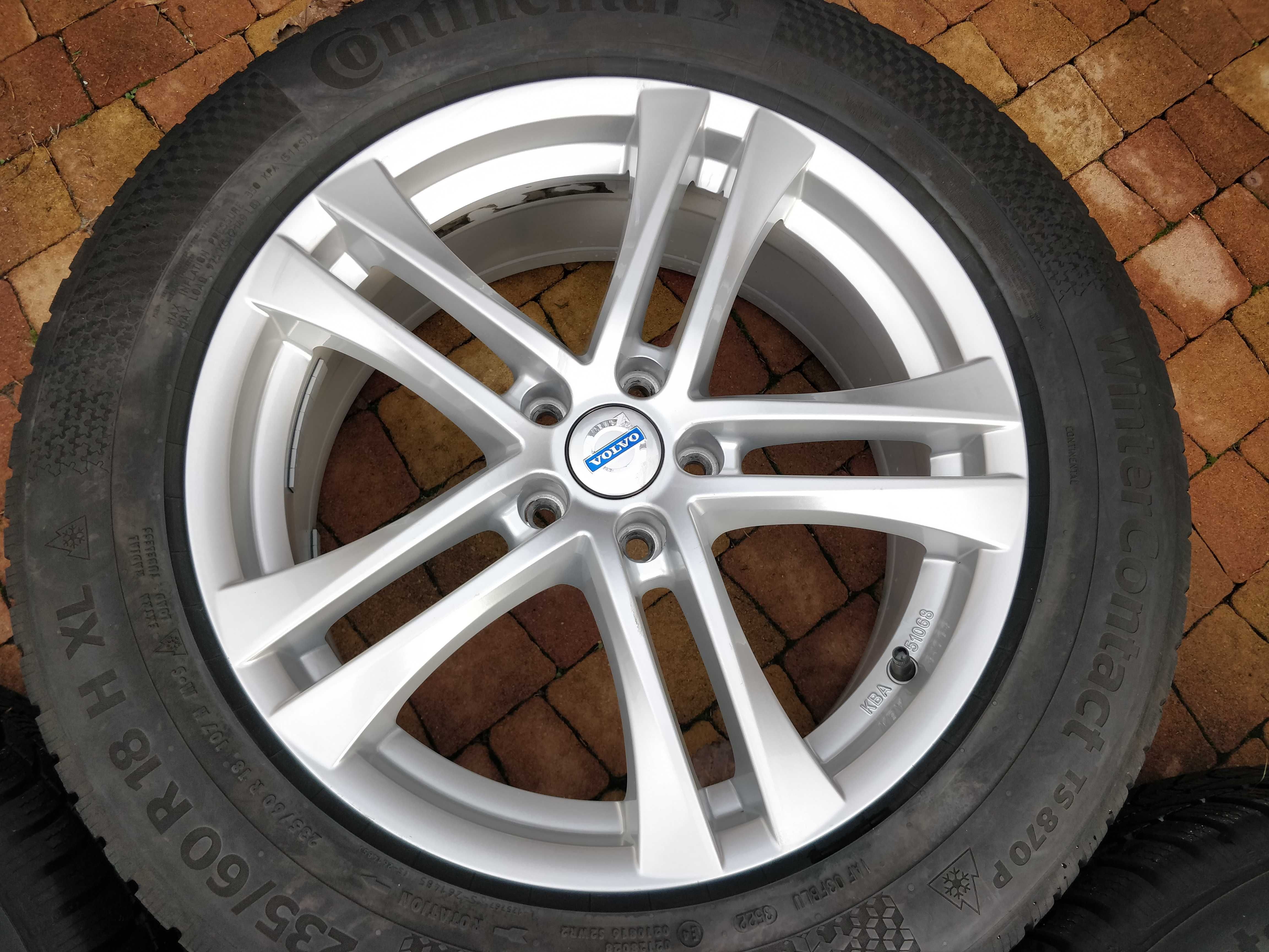 3256. Alufelgi 18" Volvo S60 V60 XC60 8Jx18 ET45 5x108 proste bez rys