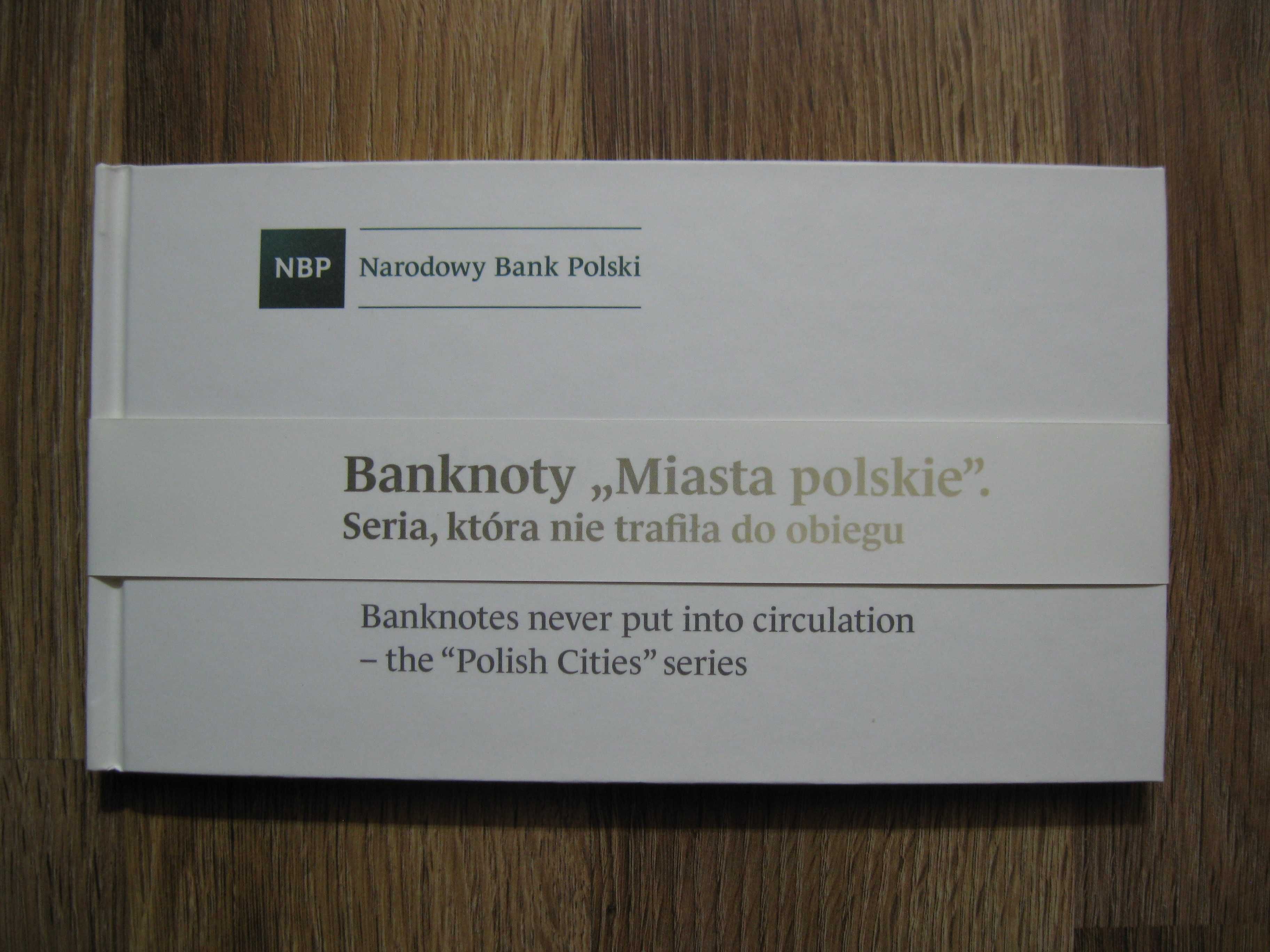 Album NBP banknoty Miasta polskie 1990 rok pusty