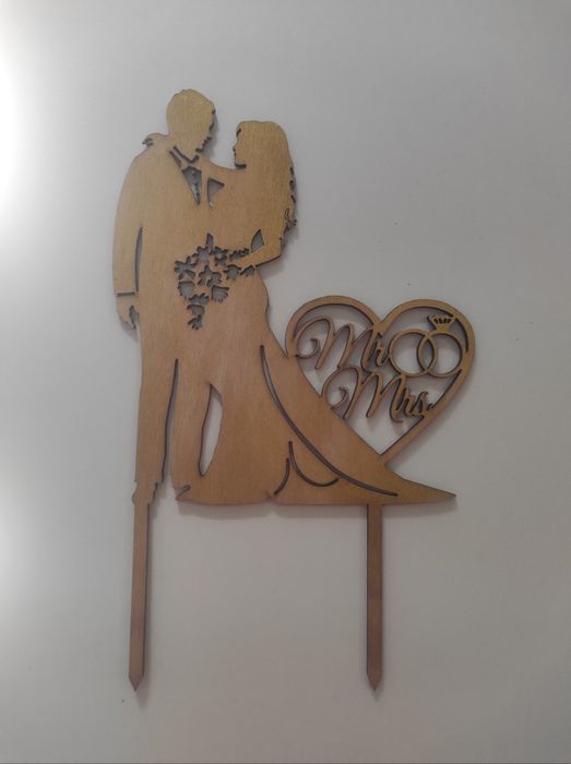 Topper ślubny Mr & Mrs