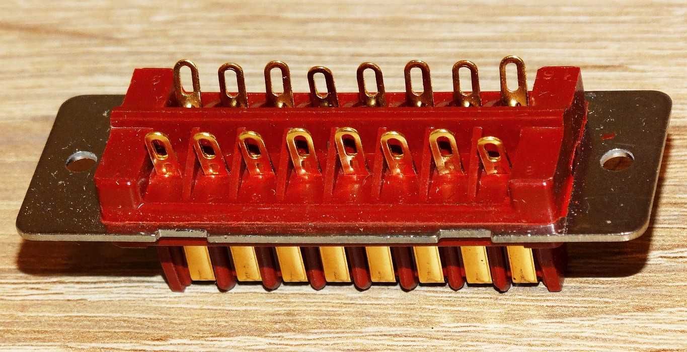 Złącze złocone wtyk RED RANGE PLUG RP 16 NOWY, wysoka JAKOŚĆ