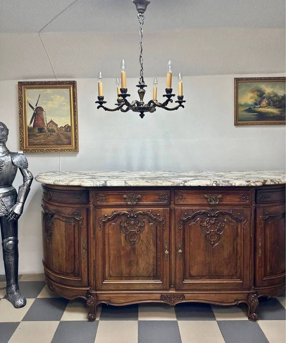 Бронзова люстра на 6 ламп 7466