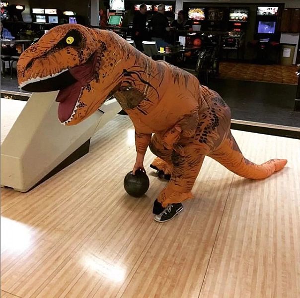 Kostium nadmuchiwany strój dinozaur Duży T-rex