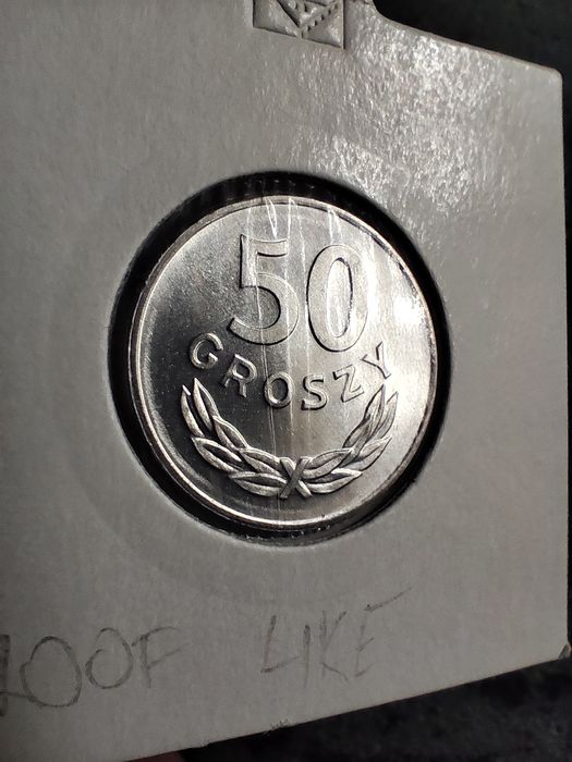 50 gr 1985r proof like rarytas bardzo rzadka moneta prl.