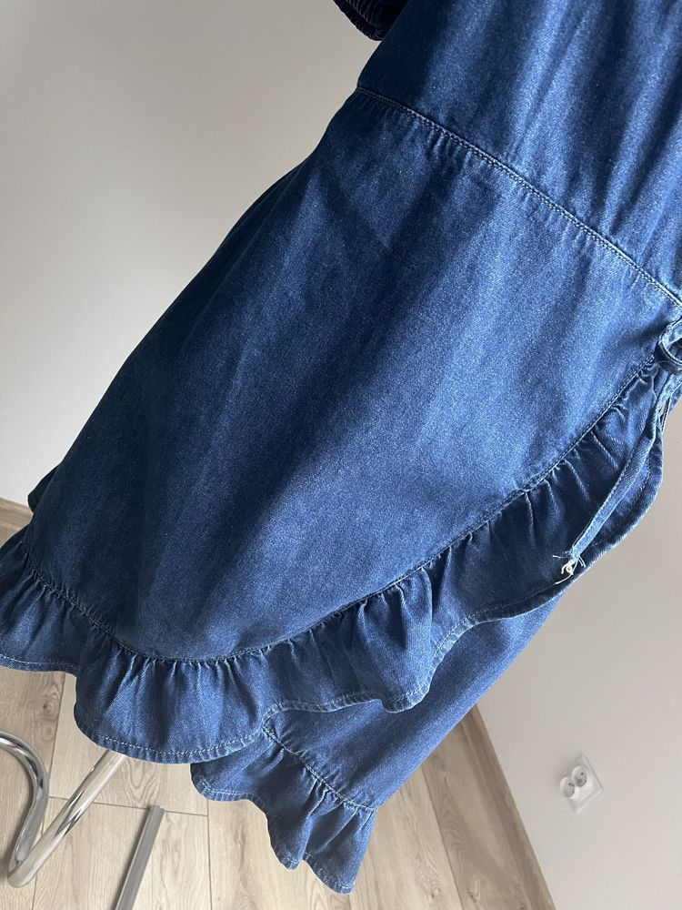 Kopertowa sukienka jeansowa Denim Co r.44