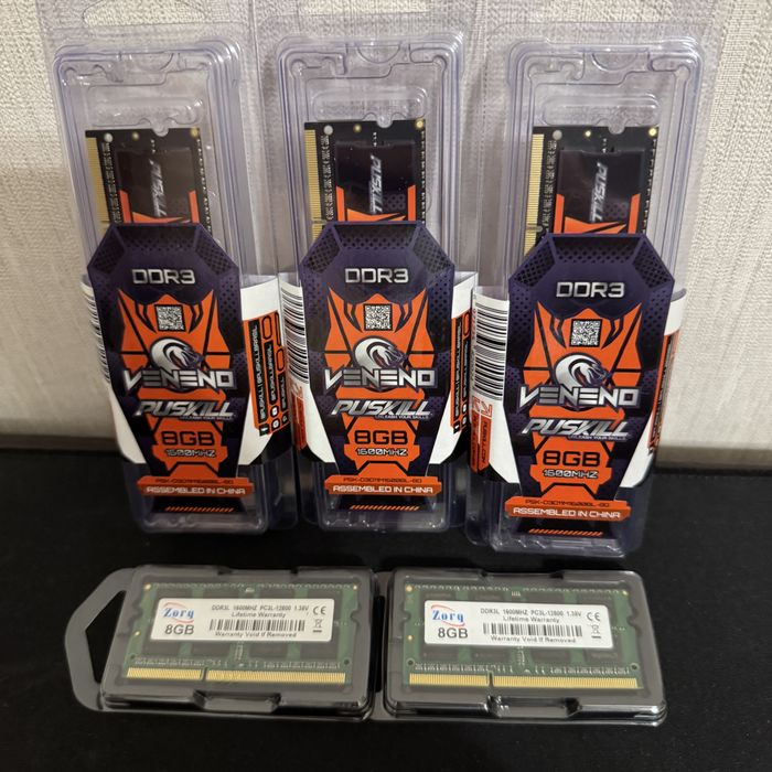 Плашки Оперативної пам'яті, ОЗУ для Ноутбуків