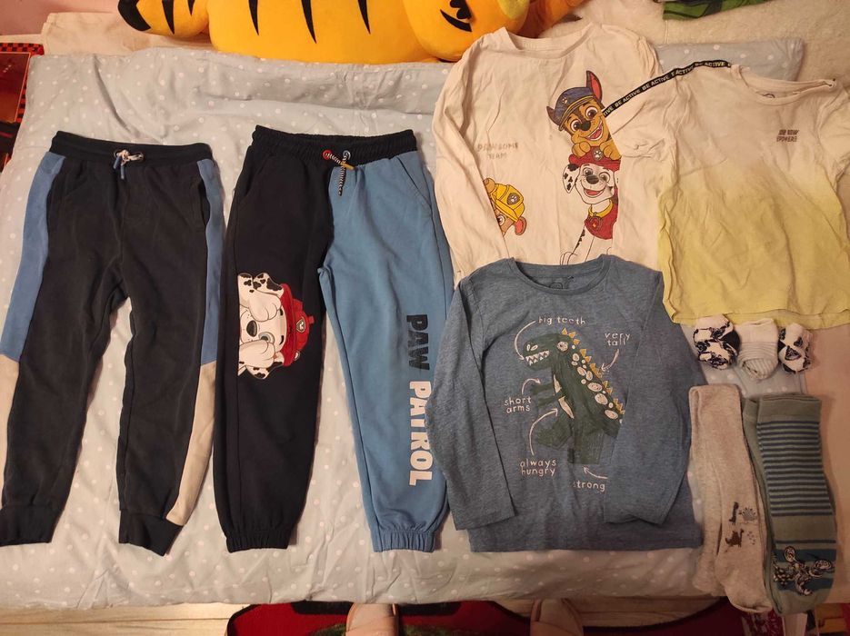 Paka+GRATISY 116cm ubran dla chlopca uzywane