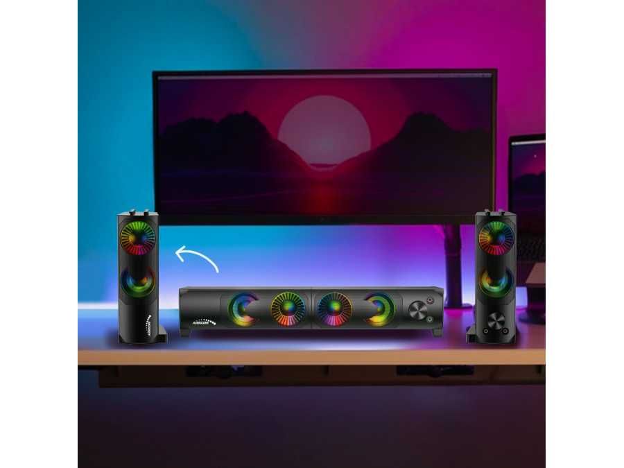 Głośniki 2.0 do komputera laptopa 2w1 SOUNDBAR Audiocore AC955