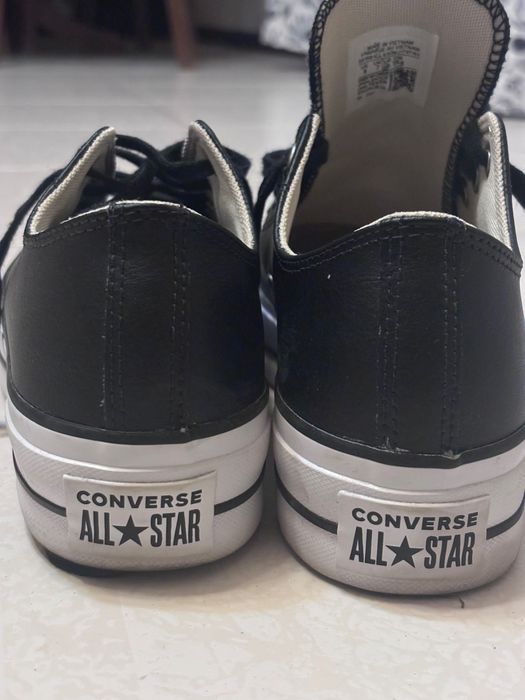 Sapatilhas all star em pele usadas 1x