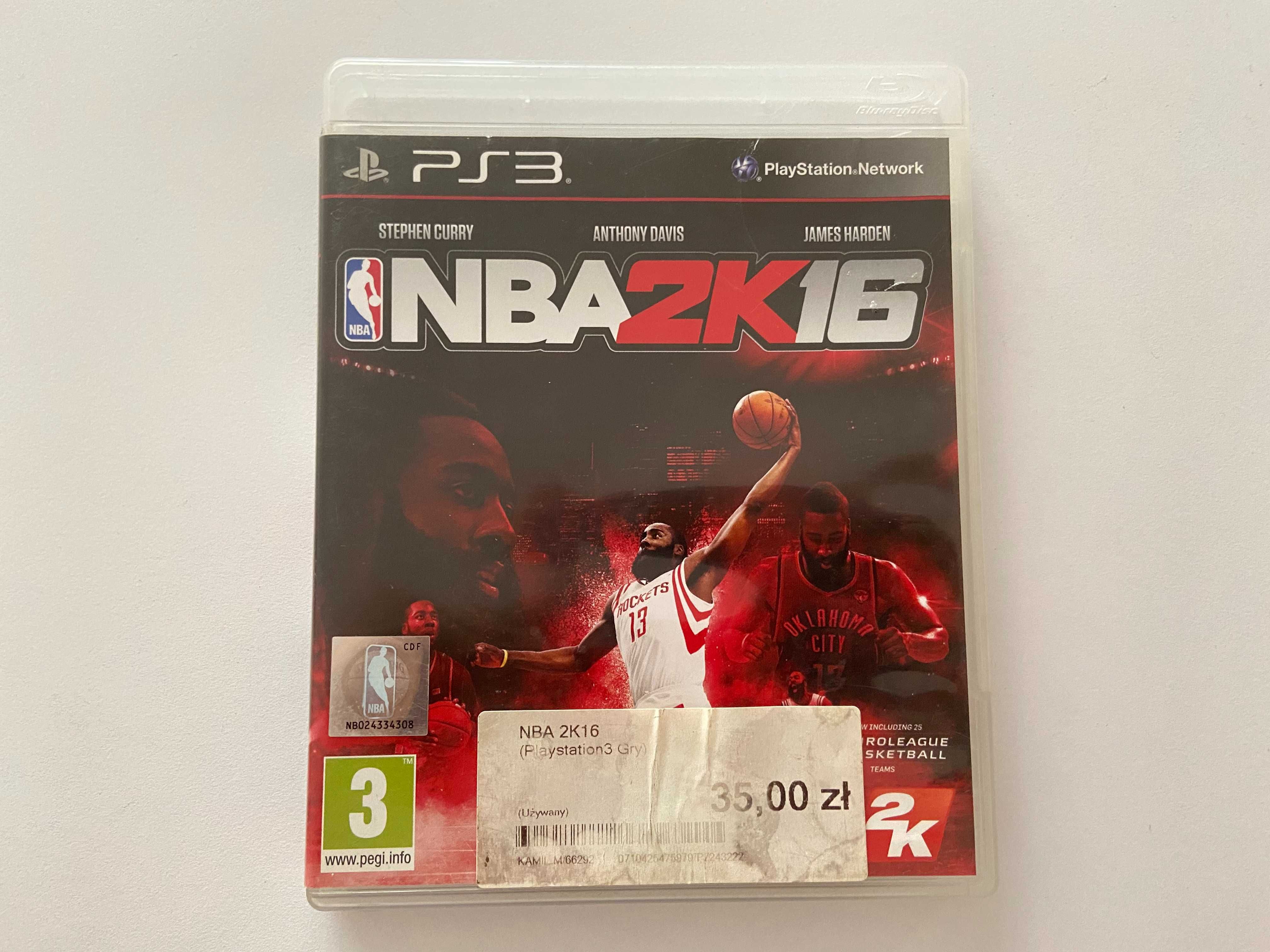 NBA 2K16 PS3 Gra Playstation 3 2016 Koszykówka