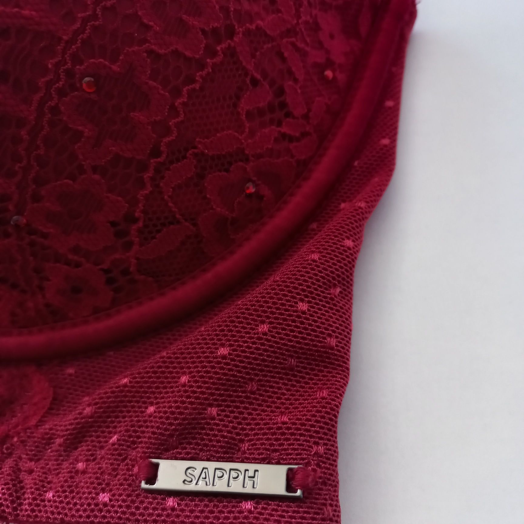 Biustonosz bordowy Sapph 70 G