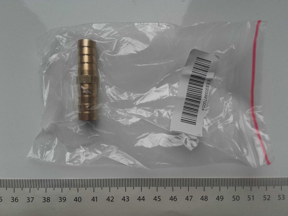 Łącznik węża ogrodowego, metalowy mosiężny prosty łącznik, złączka