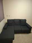 Sofa Preto Chaise Long