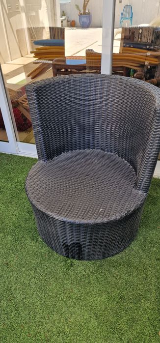 Conjunto jardim exterior em Rattan