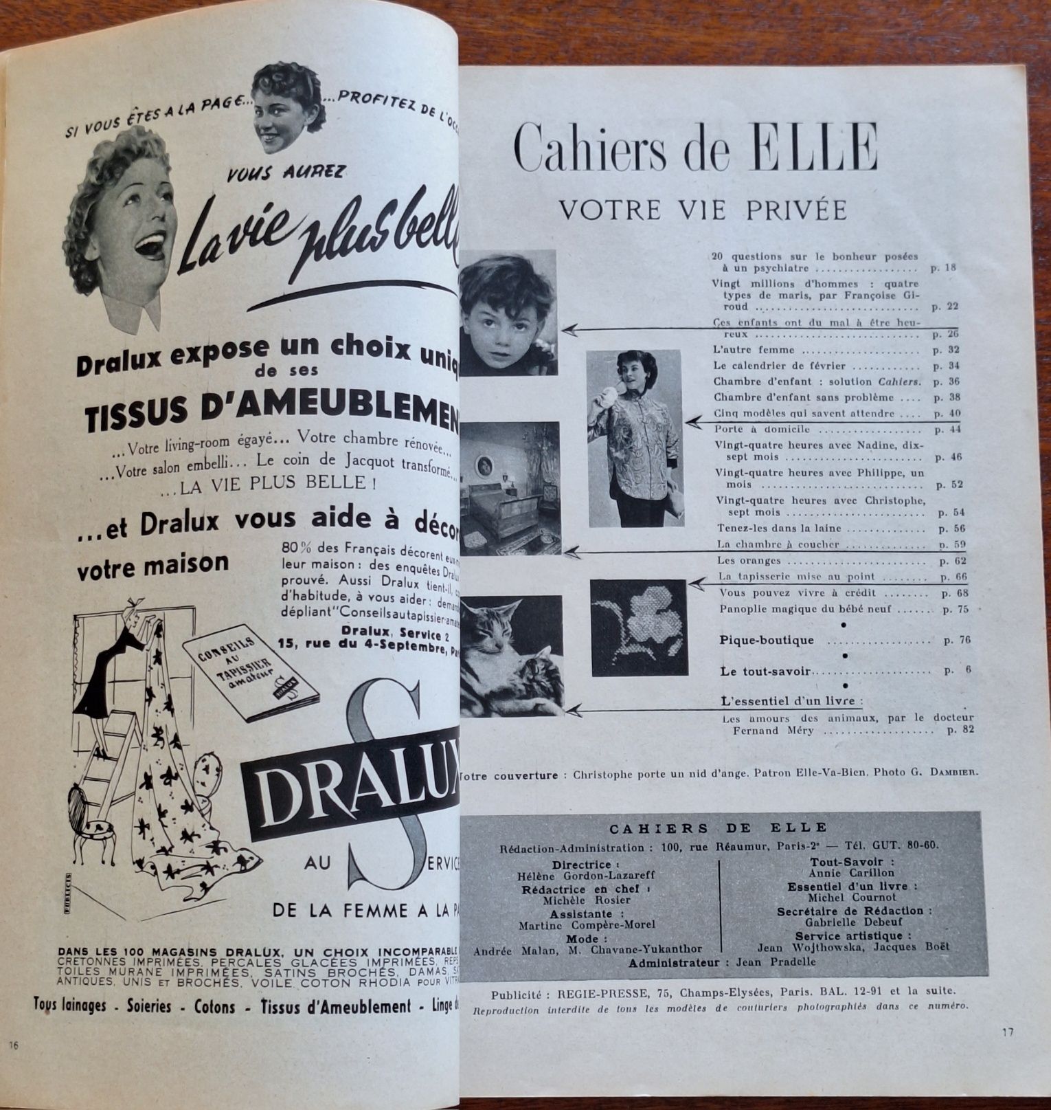 Revistas francesas "Cahiers de elle" anos 50