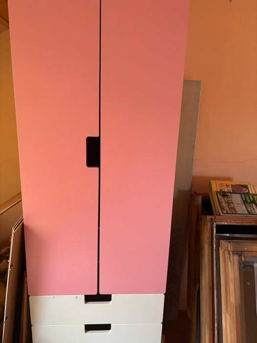 SMÅSTAD IKEA Szafa różowo biała