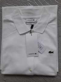 LACOSTE biala sukienka polo