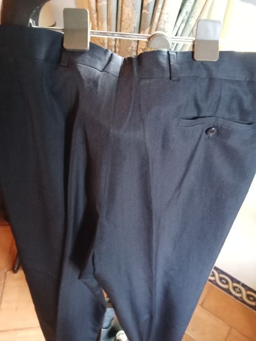 Calças de fato, azul escuro