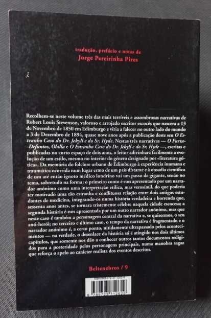 O Estranho Caso do Dr. Jekyll e do Sr. Hyde e outros contos -Stevenson