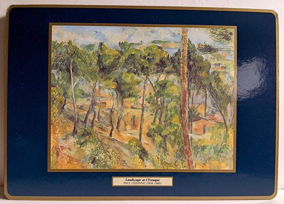 6 bases de mesa de impressionistas franceses