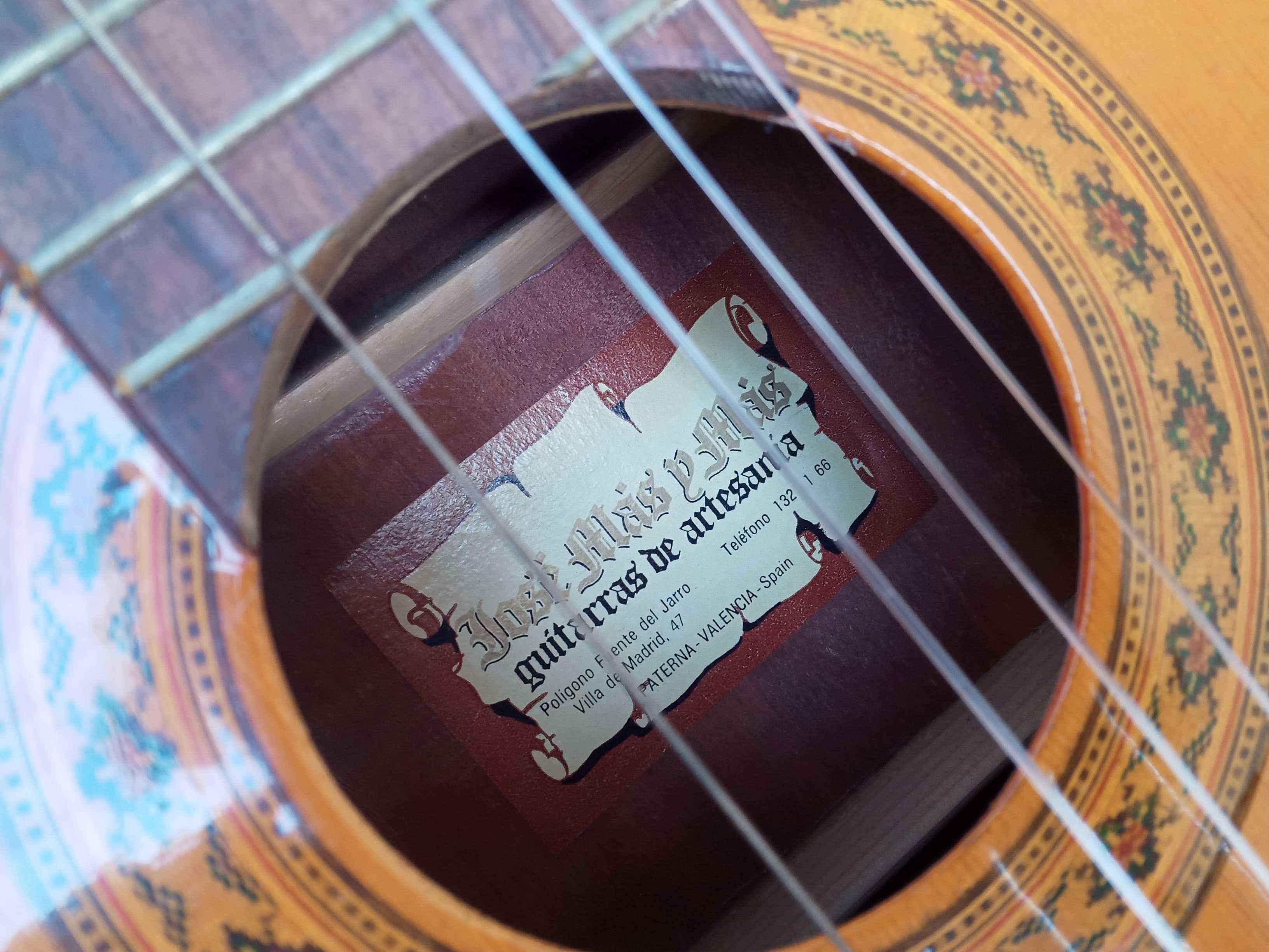 Rzemieślnicza gitara koncertowa Jose Mas y Mas