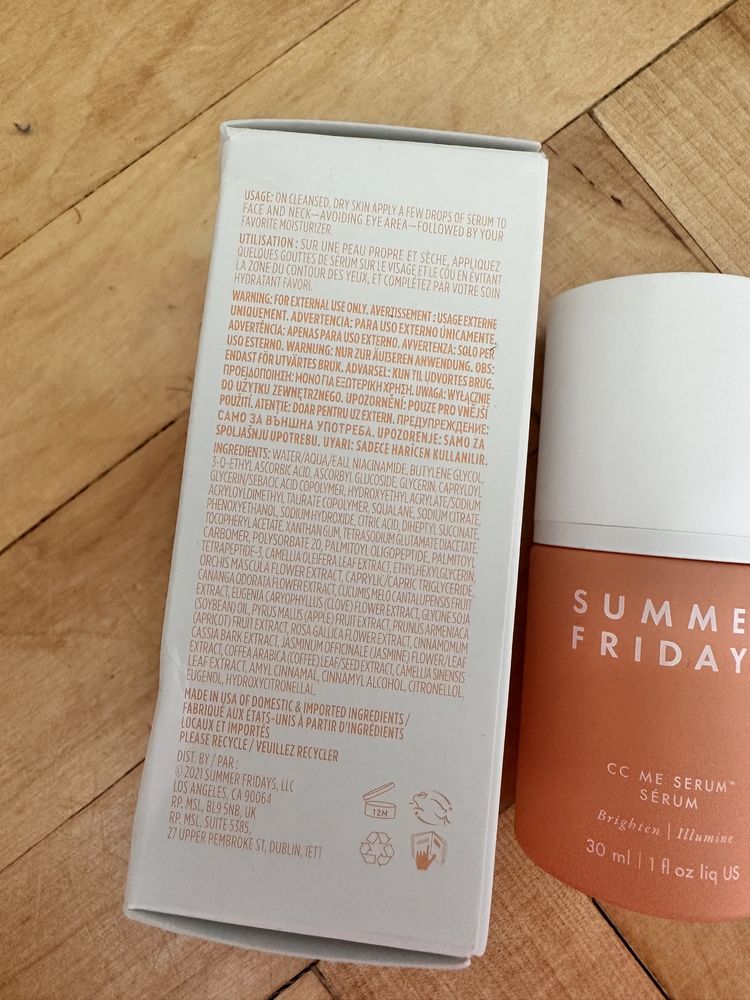 Summer Fridays CC Me Serum- Serum rozświetlające 30 ml