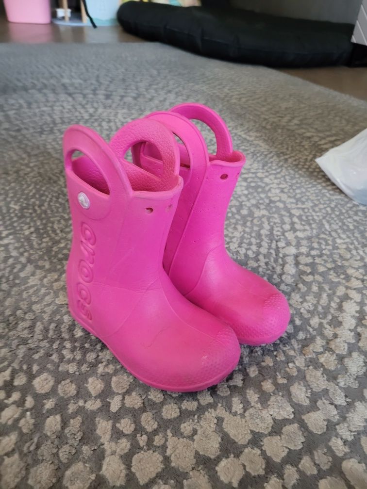 Kalosze Crocs C 11 r.28 różowe