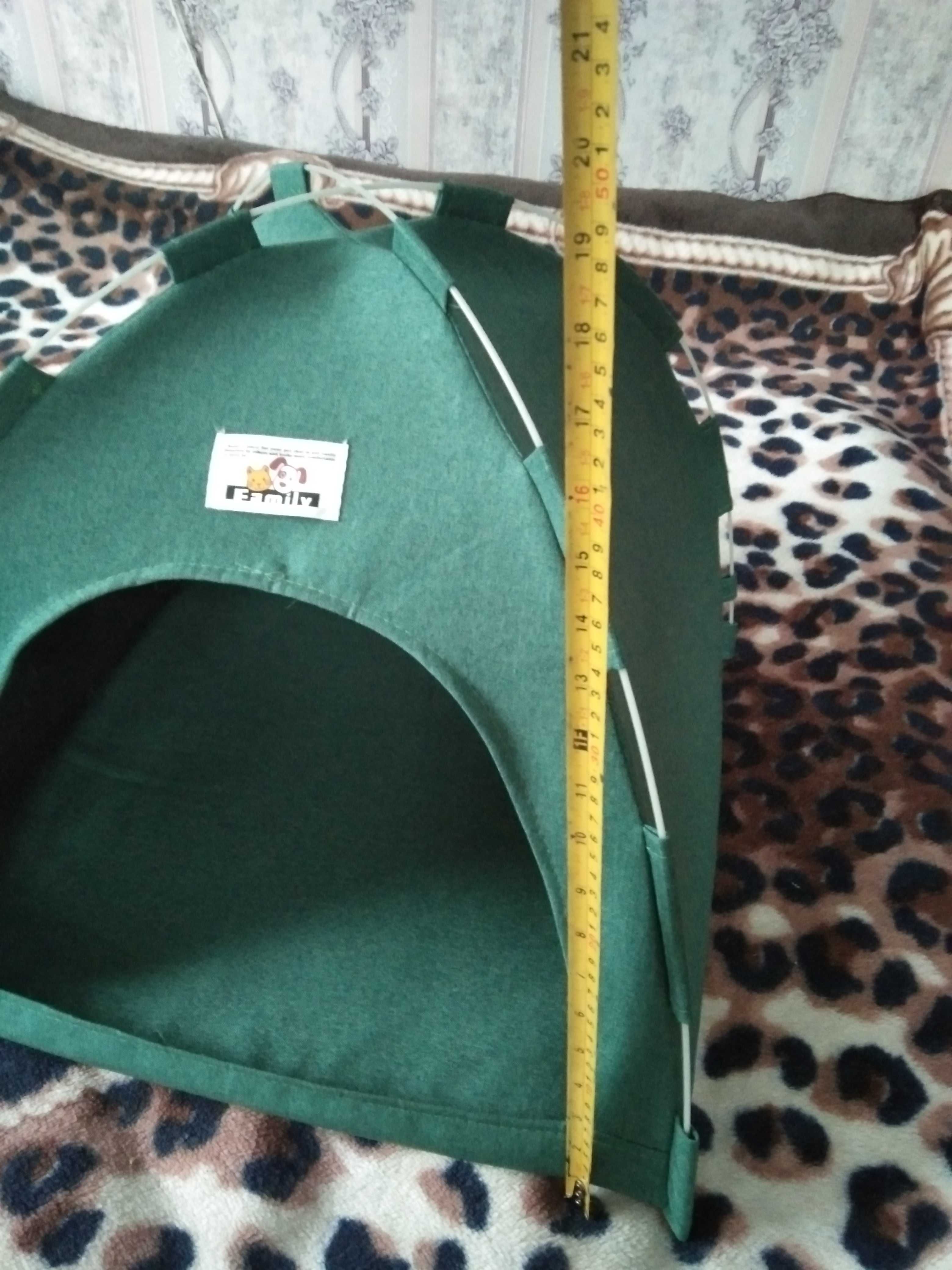 Новая будка домик палатка для собачки, кота, 50х50х50см