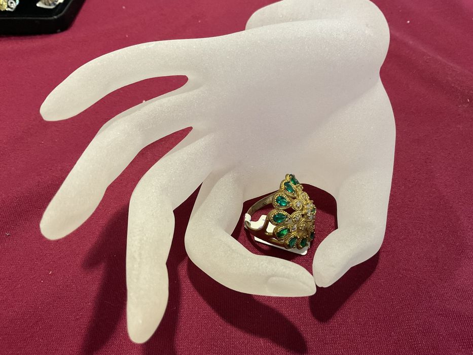 Anel prata banhado a ouro medida 21 mm   Anúncios abaixo